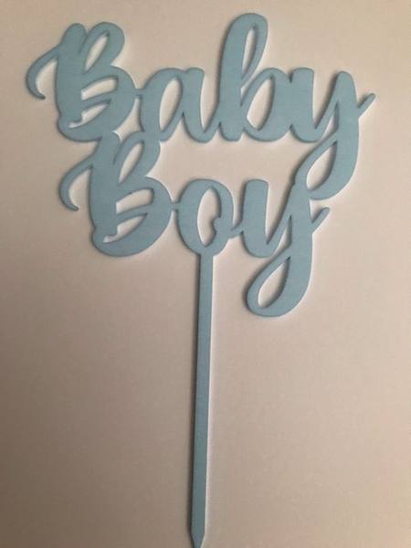 Baby Boy Blue Cake Topper