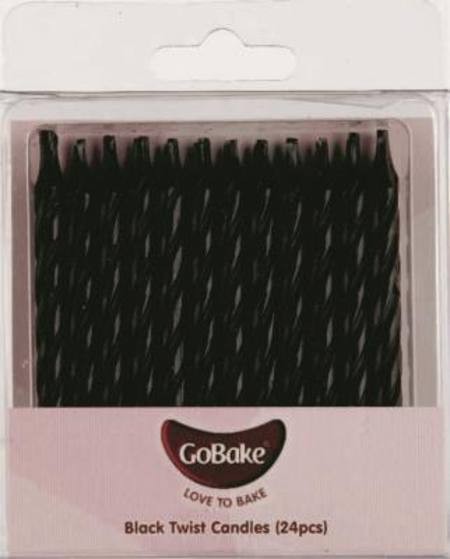 Black Twist Candles