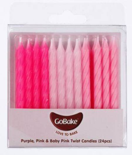 Pink Twist Candles